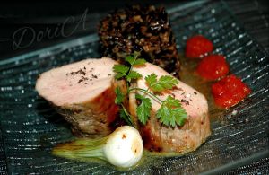 Recette Filet mignon au miel et son riz sauvage