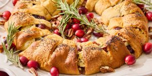 Recette Cranberry Brie Wreath
