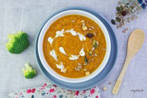 Recette Soupe de pied de brocoli à la patate douce VEGAN