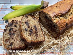 Recette Pain aux bananes  et sucre d’érable avec pépites de chocolat