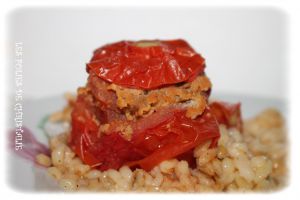 Recette Tomates farcies au boeuf ( Cookéo)
