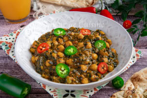 Recette Curry de pois chiche aux épinards