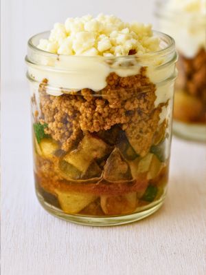 Recette Verrines de moussaka express à l’airfryer