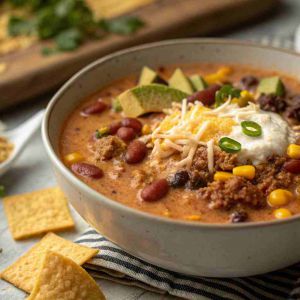 Recette High Protein Creamy Taco Soup – 35g Protein Per Bowl