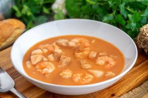 Recette Velouté de lotte aux crevettes