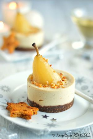 Recette Bavarois {poire & vanille} #Noël vegan