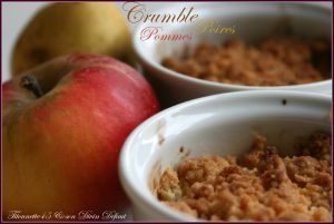 Recette Crumble Pommes Poires