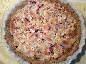 Recette Tarte aux pommes et cranberries en meringue vegan (spécial Thanksgiving)