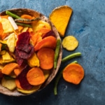 Recette Croustilles (chips) de légumes séchés de carottes, betteraves, panais e