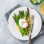 Recette Asperges, œufs pochés et sauce hollandaise