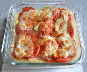 Recette Gratin de polenta aux légumes, tomates et mozzarella