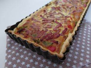 Recette Quiche aux poivrons & bacon