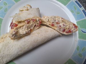 Recette Wrap poivron canard