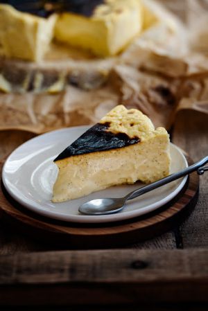 Recette Cheesecake basque très crémeux à la vanille