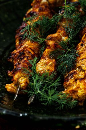 Recette Brochettes de poulet kebab aux épices