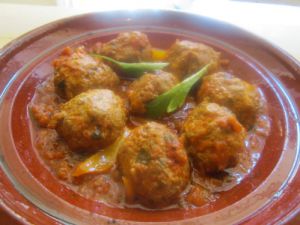 Recette Tajine de boulettes de sardines épicées différemment***