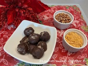 Recette Cocos chocolatés croquants au beurre d’érable