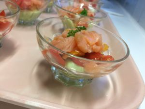 Recette Apéritif : Verrines de saumon à l'avocat