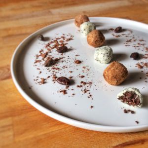 Recette Truffes choco-wasabi – Cœur de fève cacao pur