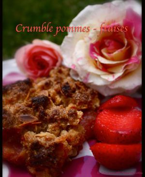 Recette Crumble fraises - pommes