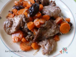 Recette Lapin carottes et pruneaux