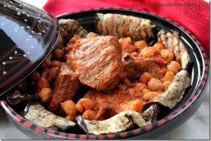 Recette Cuisine algérienne - mderbel aubergine