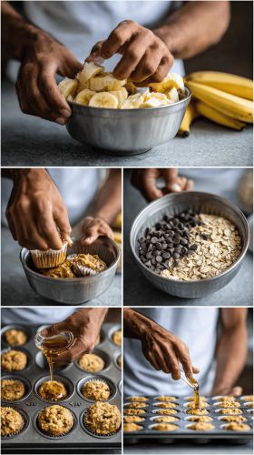 Recette Fluffy Banana Oatmeal Muffins: A Morning Delight Awaits!