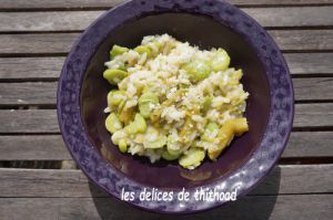 Recette Risotto aux fèves et asperges