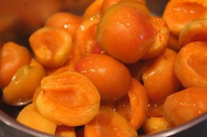 Recette Tarte-crumble aux abricots
