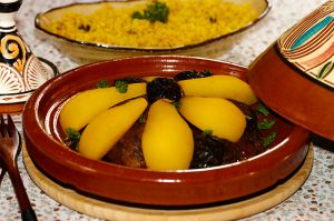 Recette Tajine de veau aux poires et aux épices