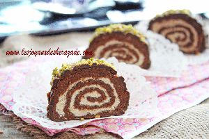 Recette Gâteau algérien roulé sans cuisson: chocolat-halva