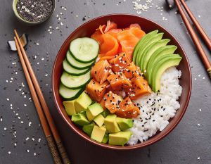 Recette Poké bowl au saumon : le bol hawaïen healthy et gourmand