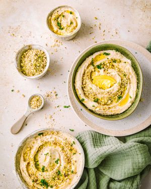 Recette Houmous au citron confit et dukkah