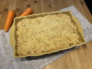 Recette Crumble de carottes au chorizo