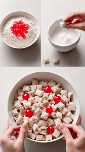 Recette Cherry Cheesecake Puppy Chow: A Sweet Snack Revolution