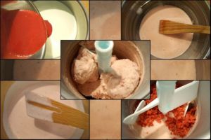 Recette Crème glacée à la fraise et fraises séchées