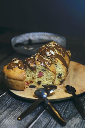 Recette Cake à l’orange fruits confits et chocolat