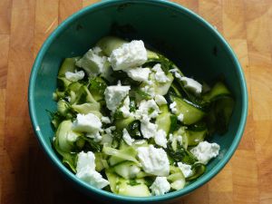 Recette Salade de courgettes à la féta