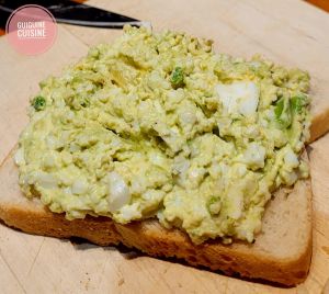 Recette Tartine avocat et oeuf