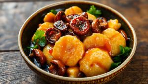 Recette Sauté de Galettes de Riz Shanghai Style : recette Authentique