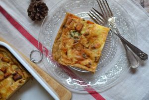 Recette Tarte à la patate douce et fromage bleu #végétarien