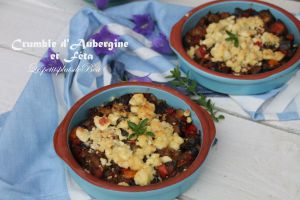 Recette Crumble d'aubergine et féta