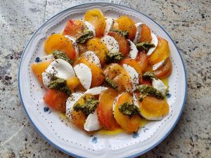Recette Salade de tomates mozzarella et pesto vert
