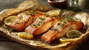 Recette Suprême de saumon au four