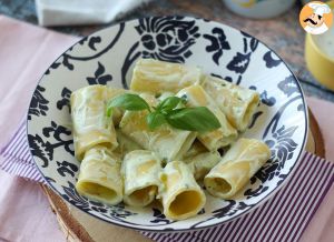 Recette Pâtes à la crème de ricotta et au basilic