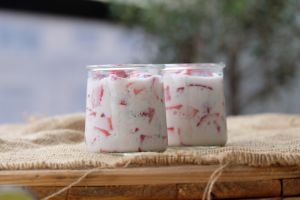 Recette Verrines de fraises au yaourt