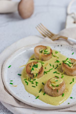 Recette Champignons comme des saint-jacques { entrée de Noël végane }