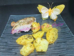 Recette Rouelle de porc Thym/citron aux pommes de terre