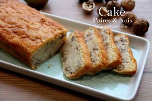Recette Cake aux poires et aux noix