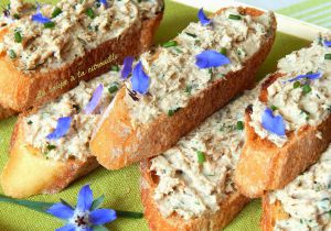 Recette Toasts aux rillettes de sardines